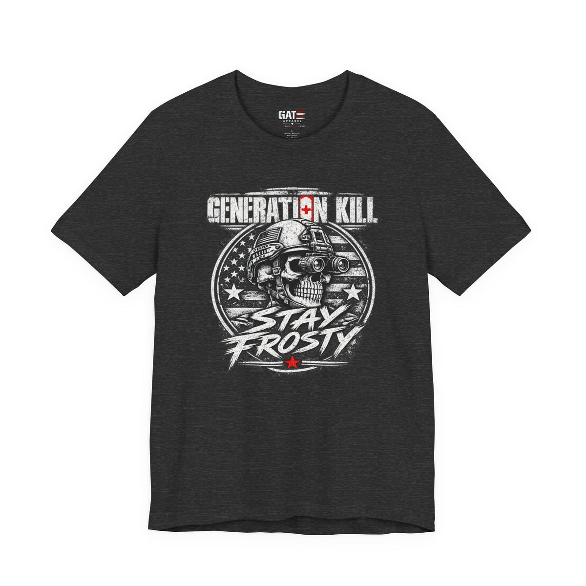 Stay Frosty Skull Shirt | Military Veteran Retro Tee