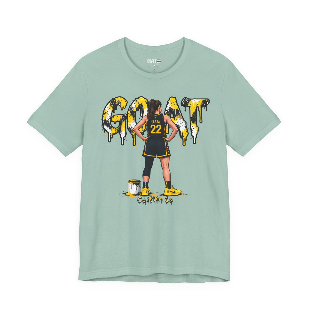 Caitlin Clark Caitlin 1s GOAT Yellow Sneaker Shirt