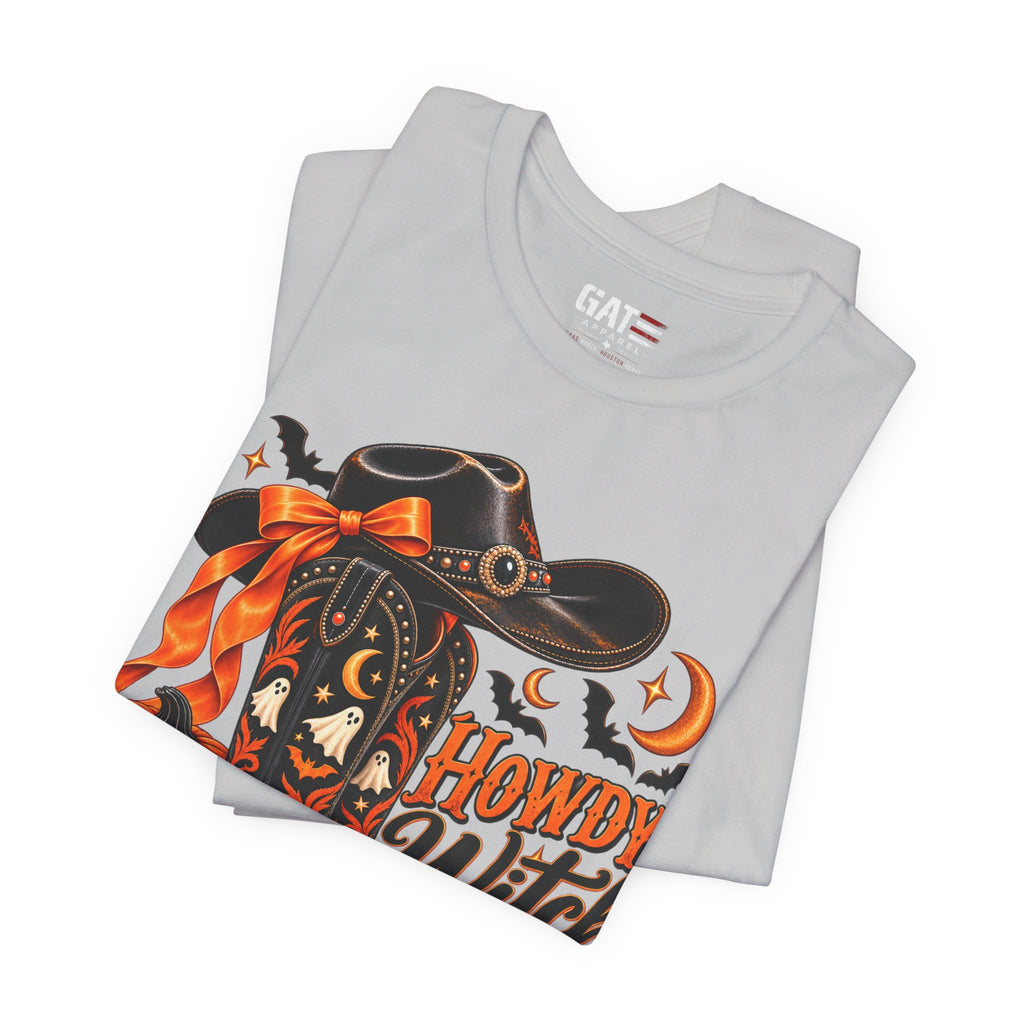 Howdy Witch Halloween Shirt | Western Cowboy Pumpkin Tee