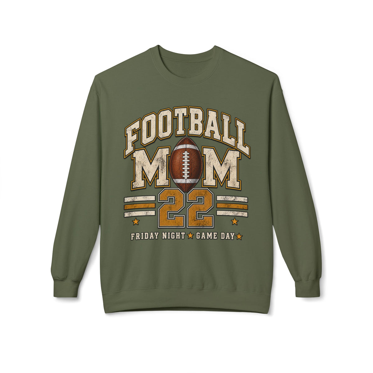 Personalized Football Mom Crewneck Sweatshirt | Custom Player Name & Number