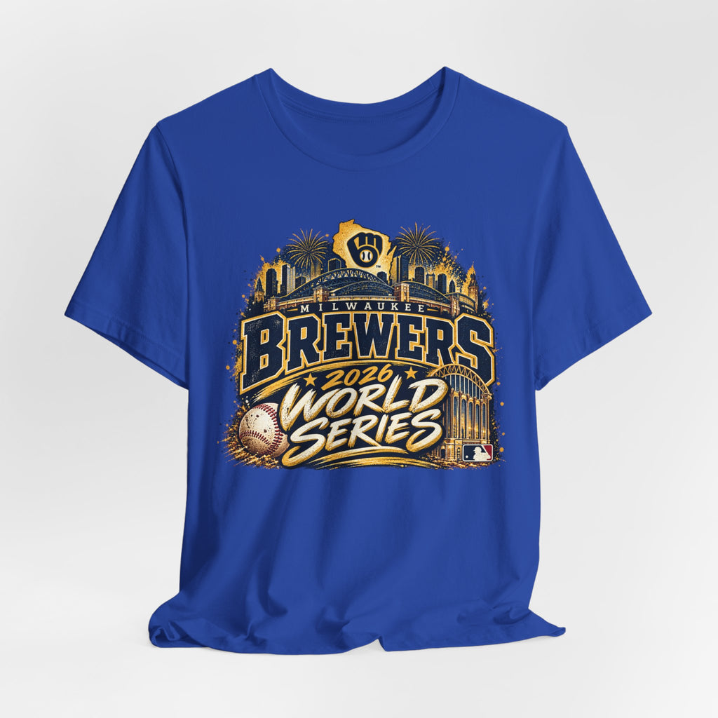 Milwaukee Brewers 2026 World Series skyline baseball T-shirt - alternate product photo 11