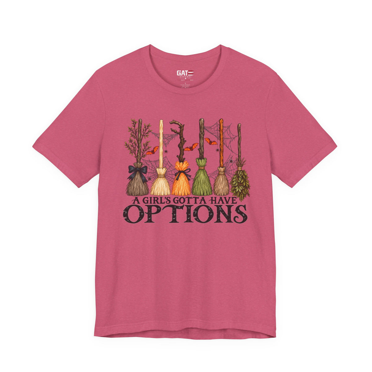 A Girl's Gotta Have Options Witch Brooms T-Shirt - product image 15
