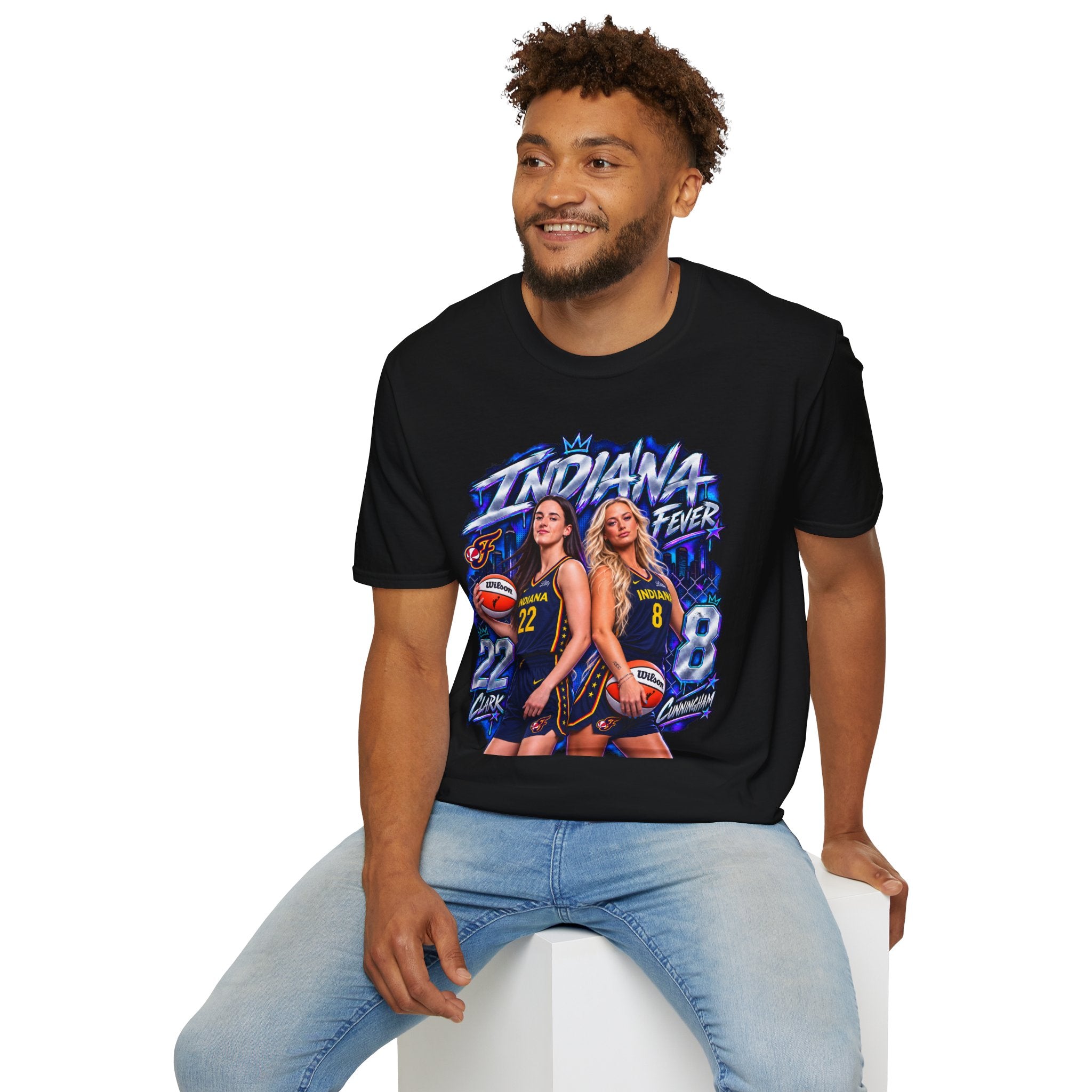 Caitlin Clark Sophie Cunningham Indiana Fever Shirt WNBA Basketball Graphic Tee