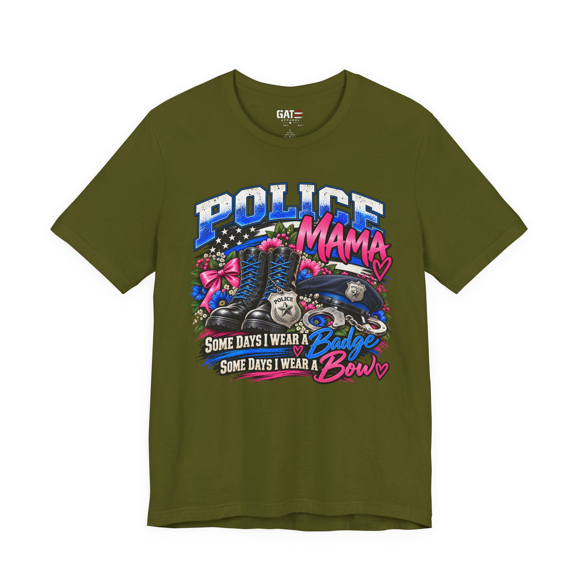 Police Mama Shirt | Some Days I Wear a Badge, Some Days I Wear a Bow