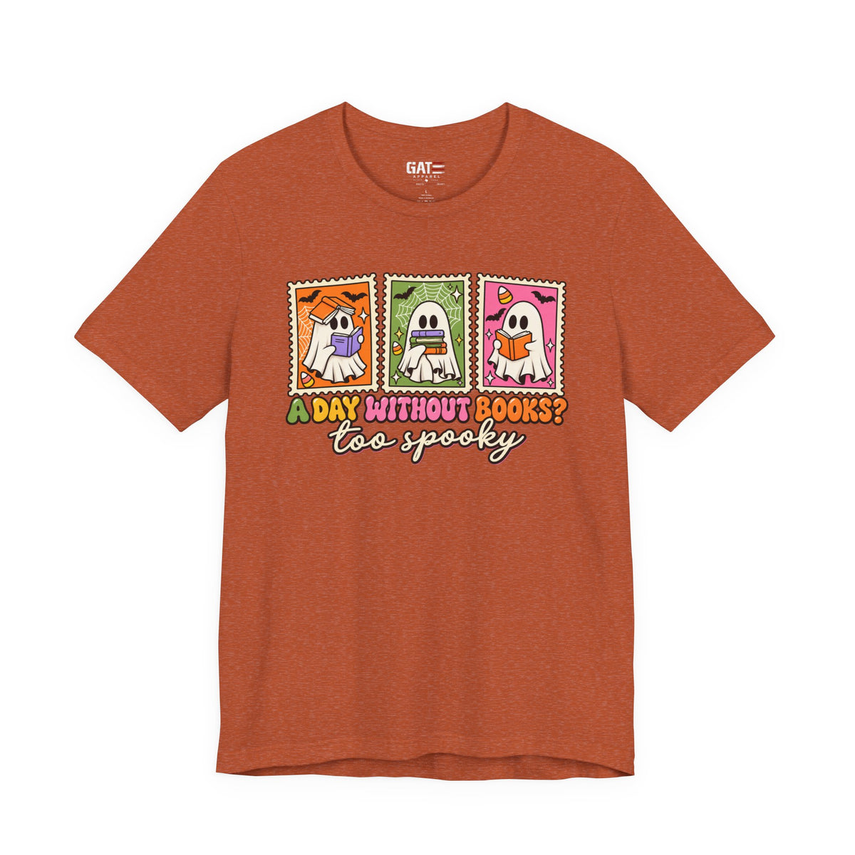 Halloween Book Lover Shirt – A Day Without Books Is Too Spooky – product photo
