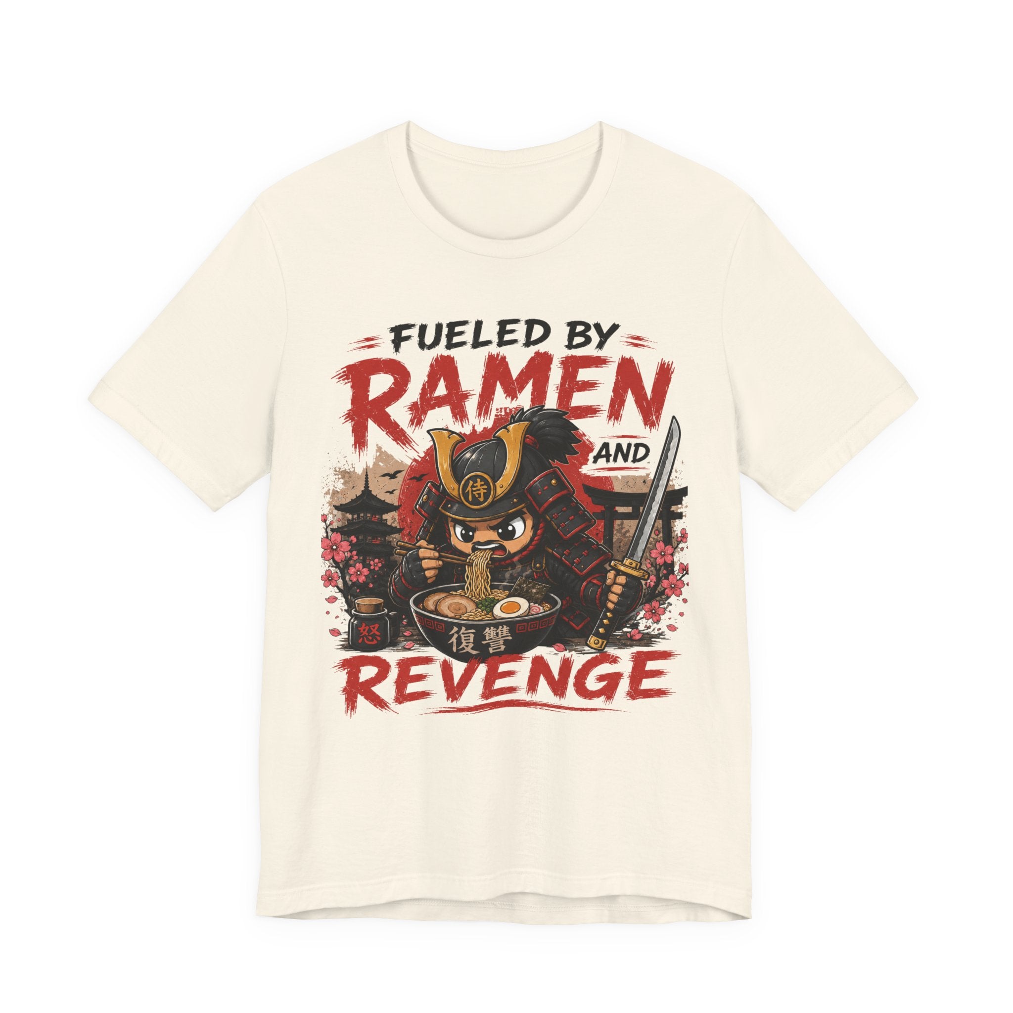 Fueled by Ramen and Revenge Tee — Samurai Ramen Graphic T-Shirt