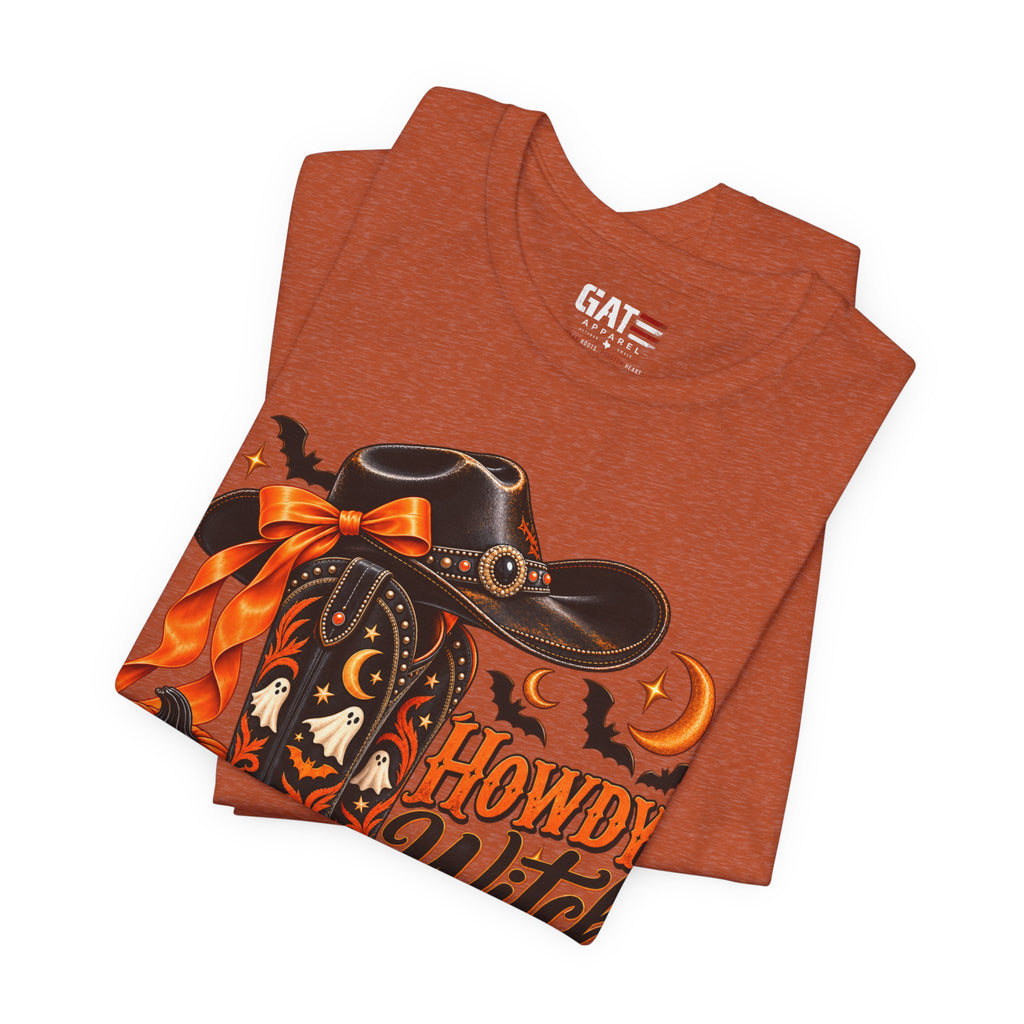 Howdy Witch Halloween Shirt | Western Cowboy Pumpkin Tee