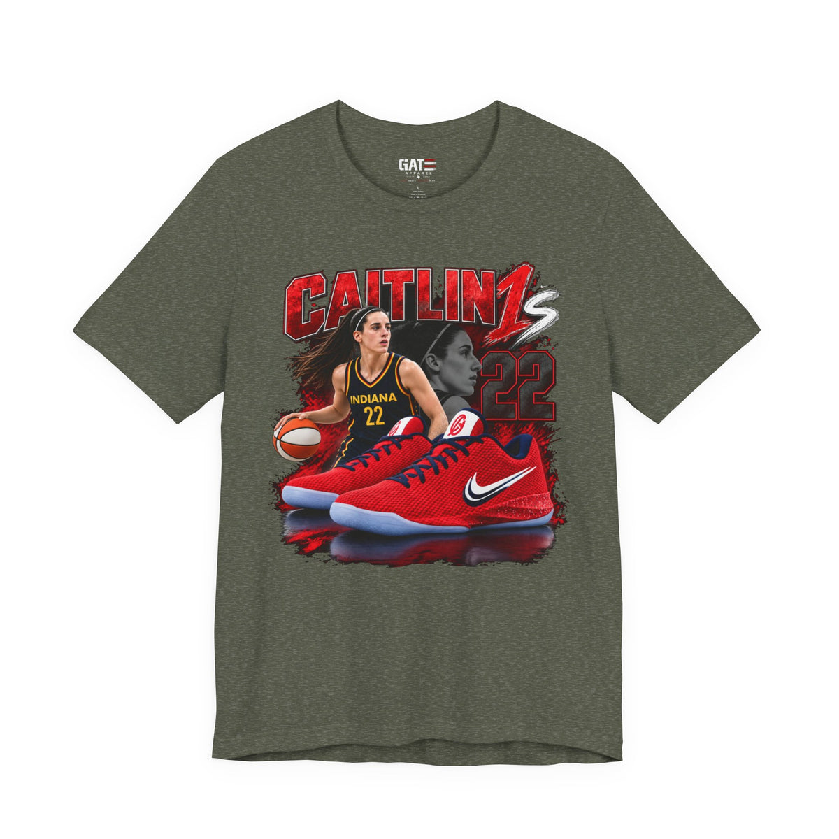 Caitlin Clark Caitlin 1s USA Reds Sneaker Shirt