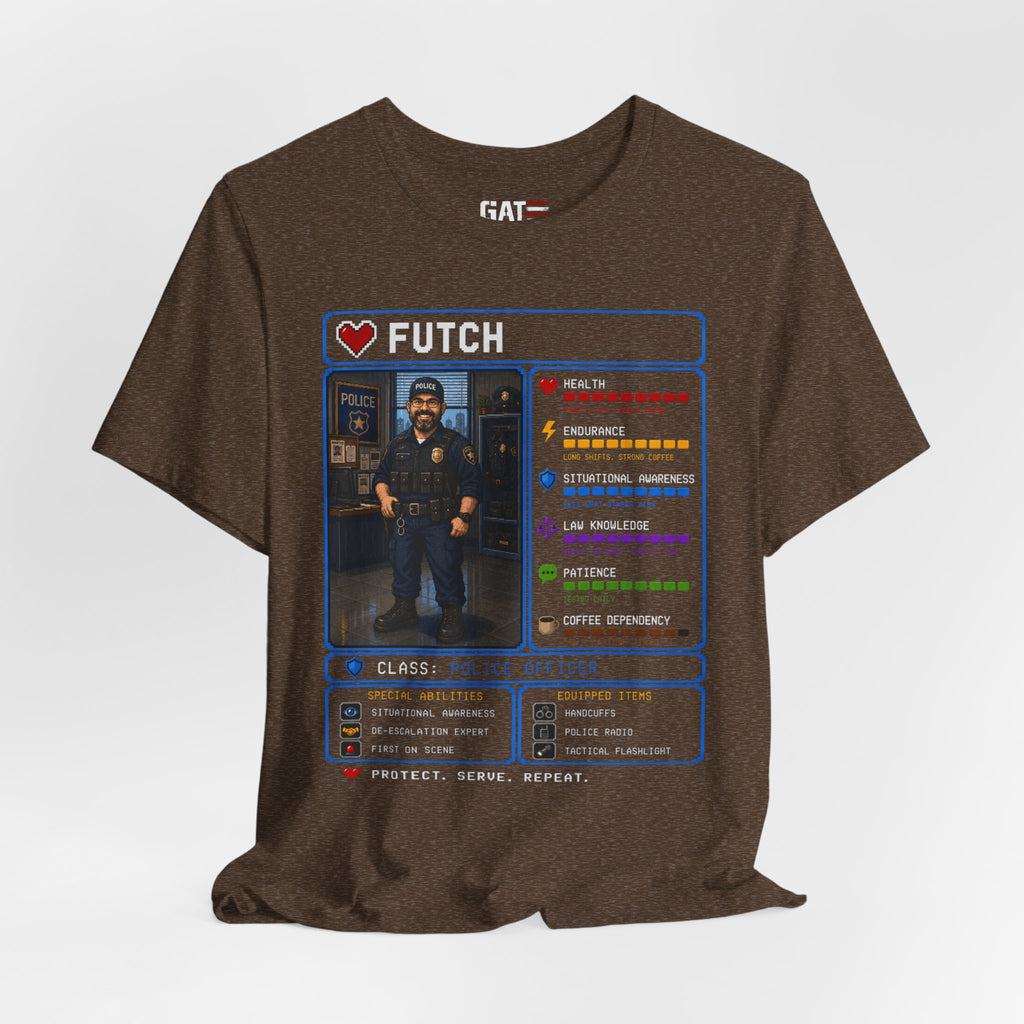 Custom Police Officer RPG Character Shirt | Personalized Law Enforcement Gift