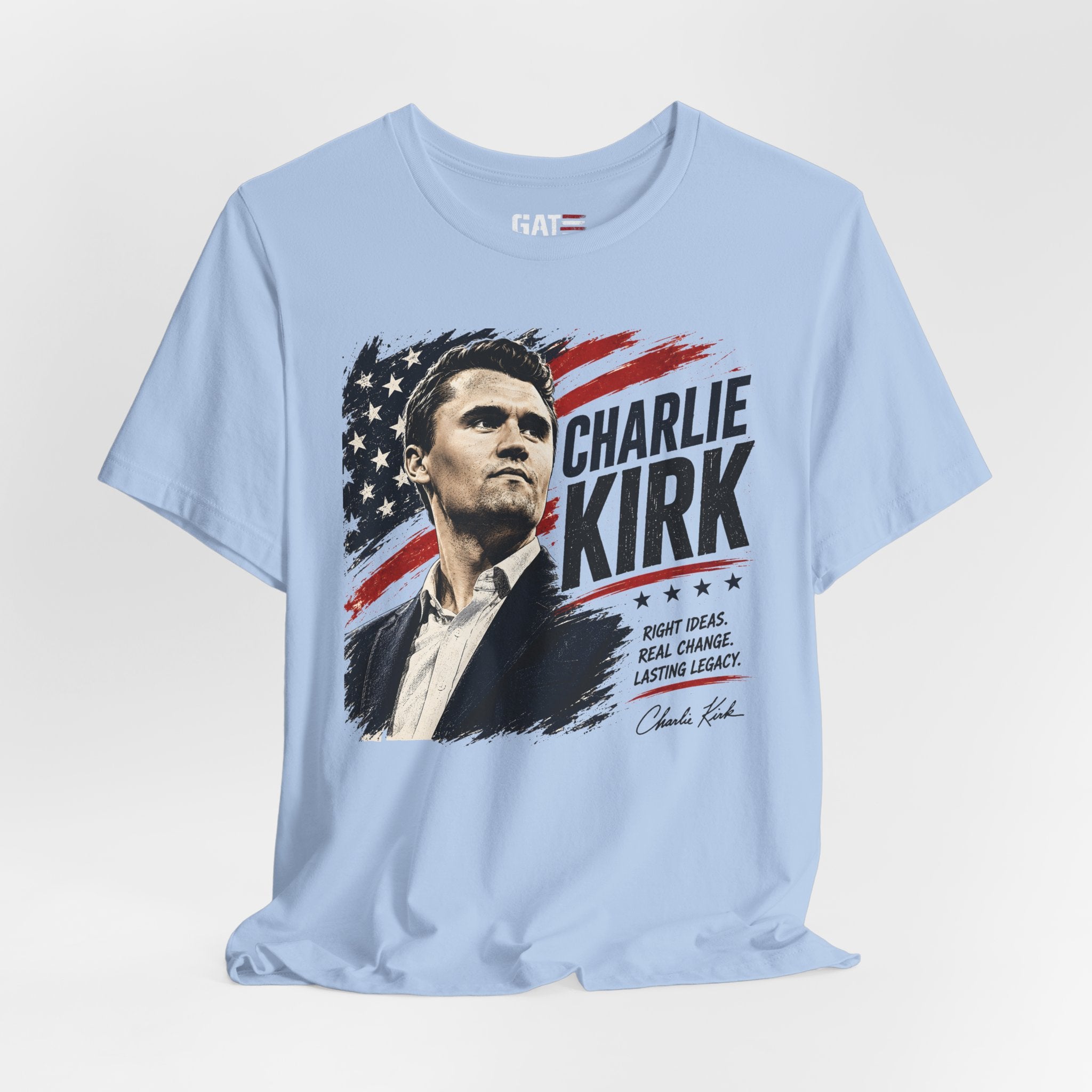 Charlie Kirk Shirt Conservative Patriotic T Shirt Republican American Flag Tee USA Freedom Gift Political Apparel