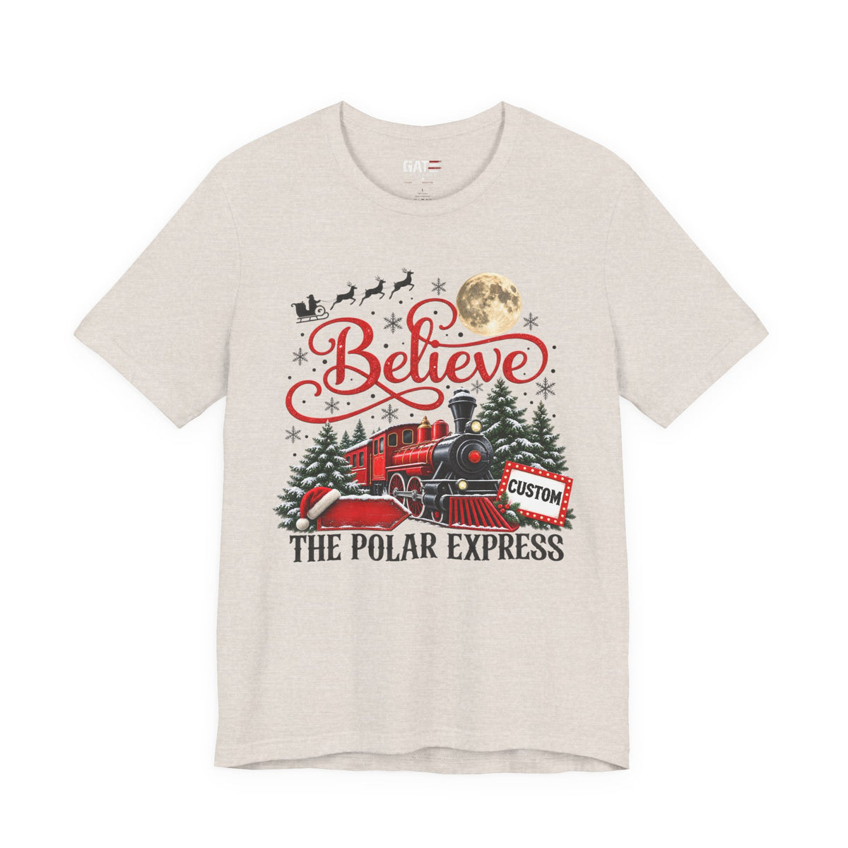 Personalized Polar Express Shirt - product mockup view 1