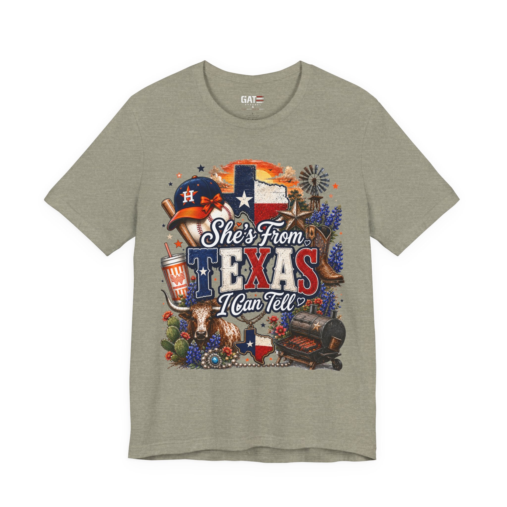 She's From Texas T-Shirt — Texas Pride Graphic Tee