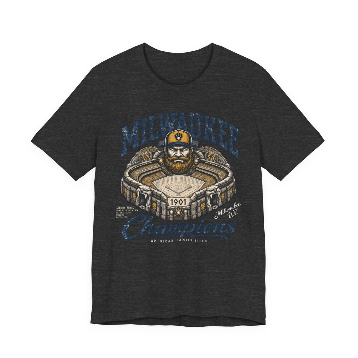 Milwaukee Brewers stadium Champions fan graphic T-shirt - alternate product photo 4