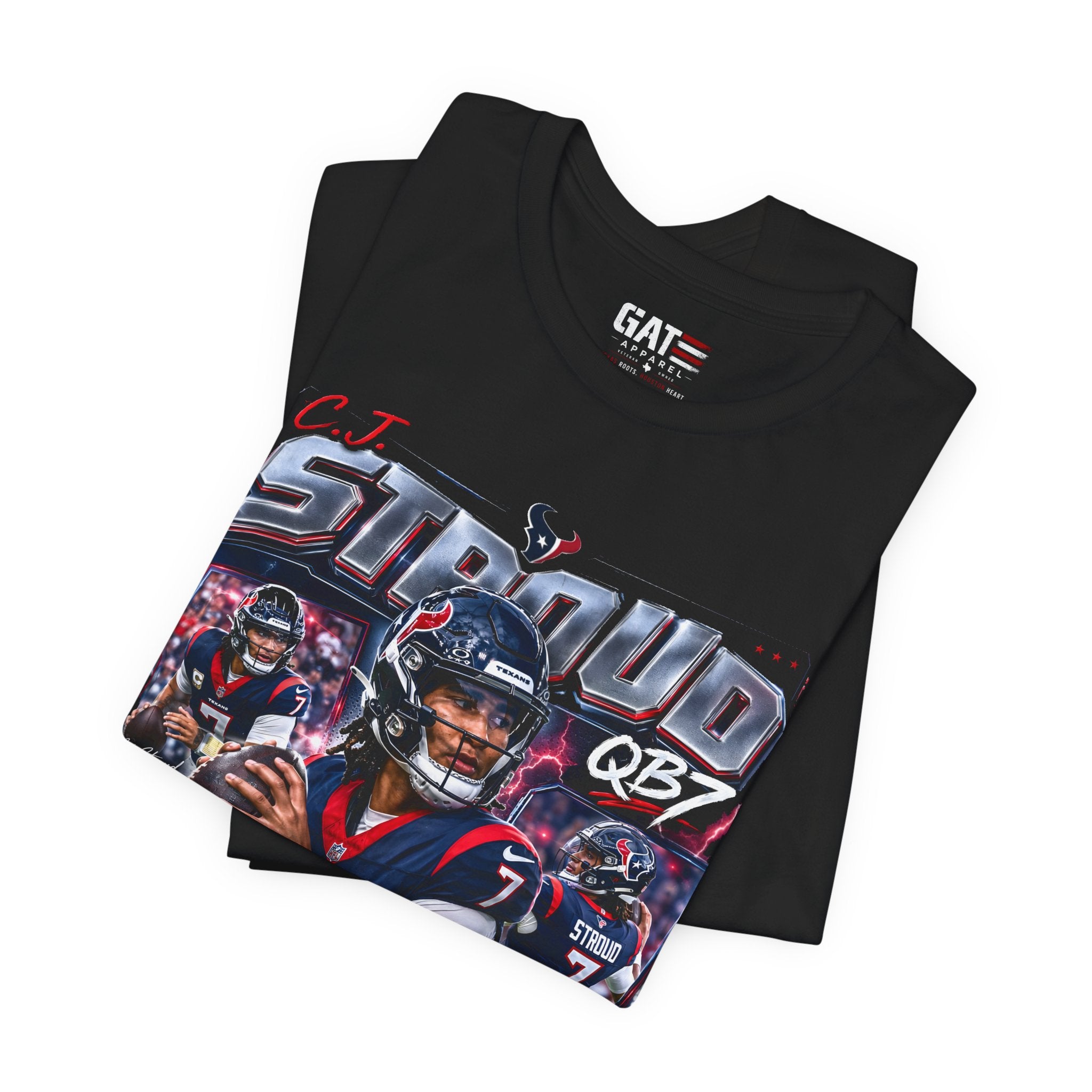 CJ Stroud Houston Texans Tee Retro Player Graphic T-Shirt
