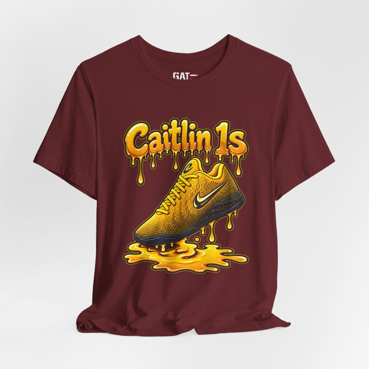 Caitlin Clark Caitlin 1s Iowa Yellow Paint Sneaker Shirt
