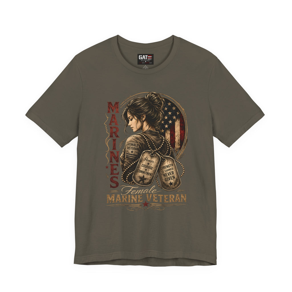 Female Marine Veteran Shirt Women Veteran Tee, Female Veteran Gift, Patriotic Military Shirt Women