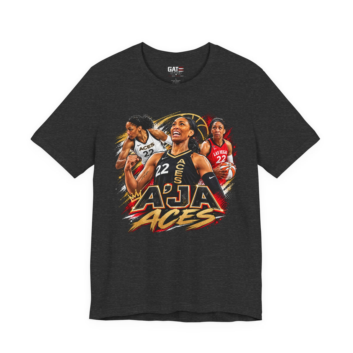 A'ja Wilson Las Vegas Aces Shirt – WNBA Basketball Graphic Tee product mockup 6