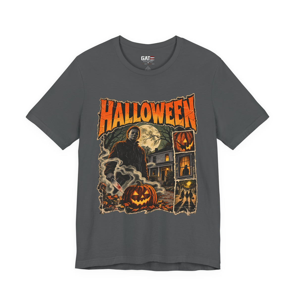 Halloween Haunted House Shirt | Grim Reaper Pumpkin Tee