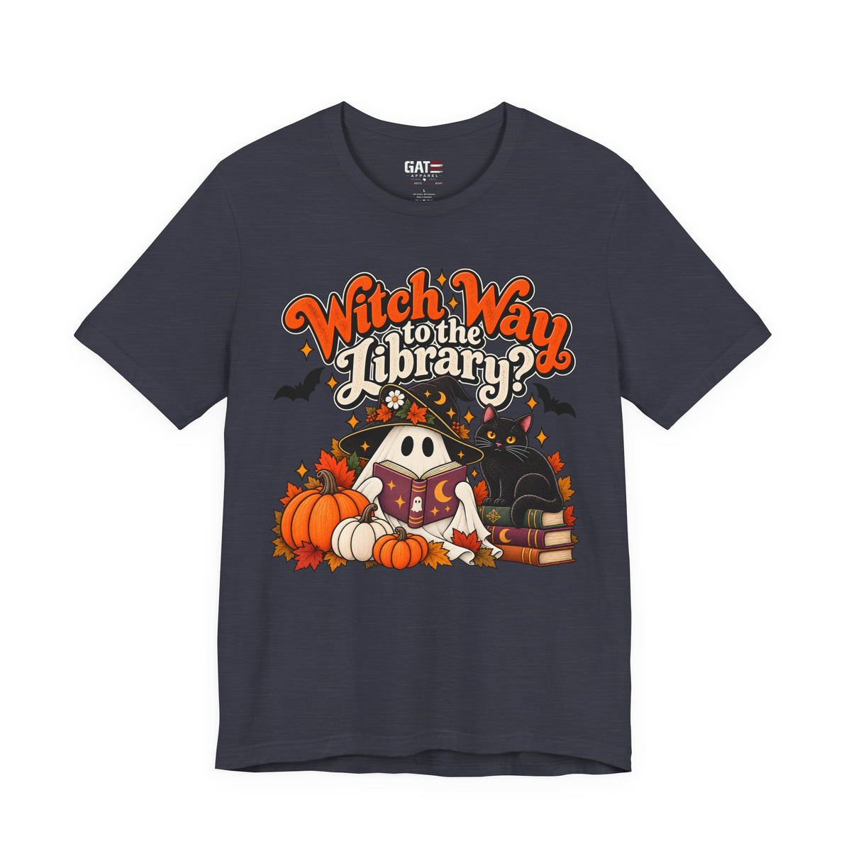 Witch Way to the Library Halloween Shirt | Book Lover Tee