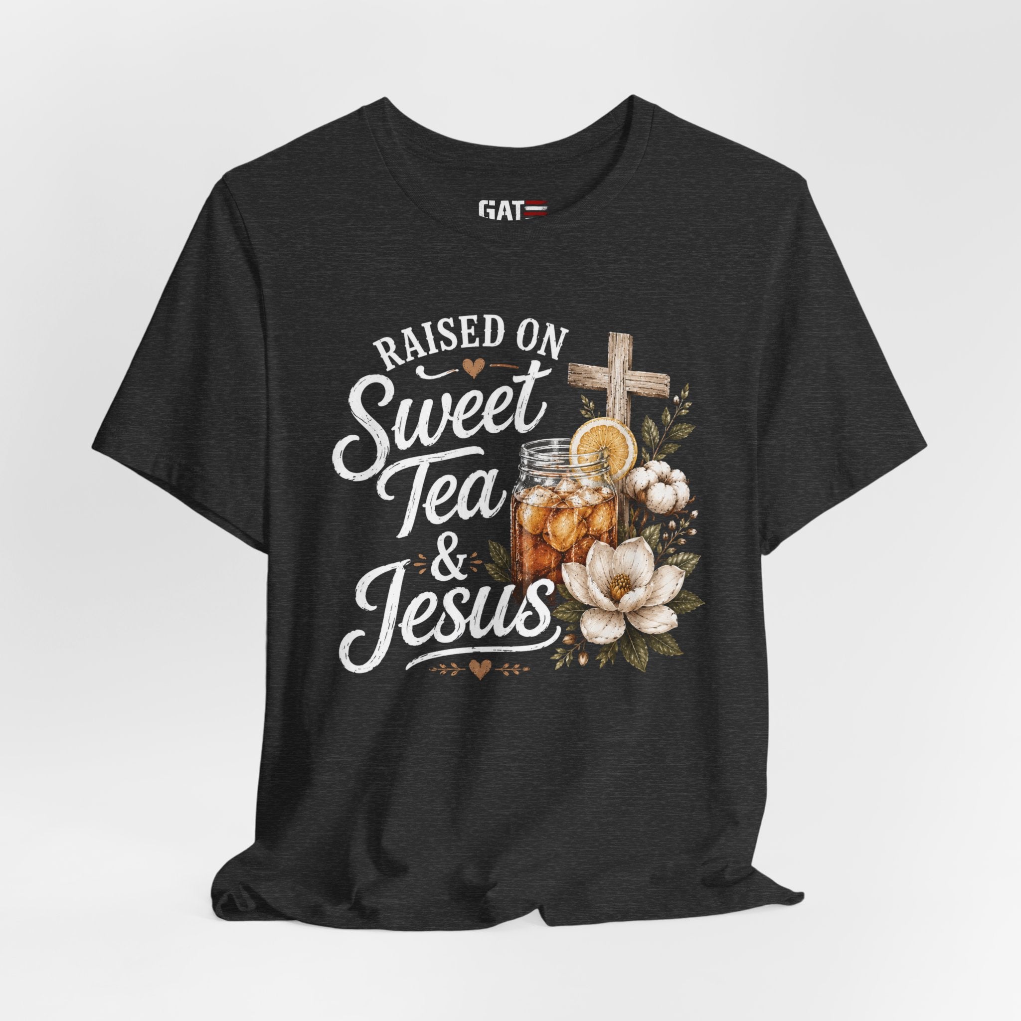 Southern Christian Shirt, Faith Graphic Tee, Sweet Tea Lover Shirt, Country Living Tee, Rustic Farmhouse Gift, Southern Mom Tee