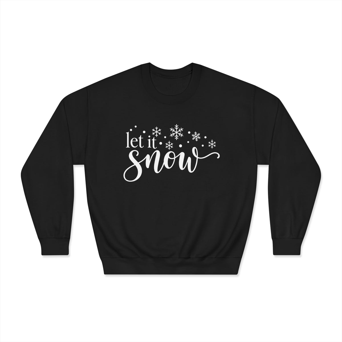 Let It Snow Crewneck Sweatshirt - product mockup view 2
