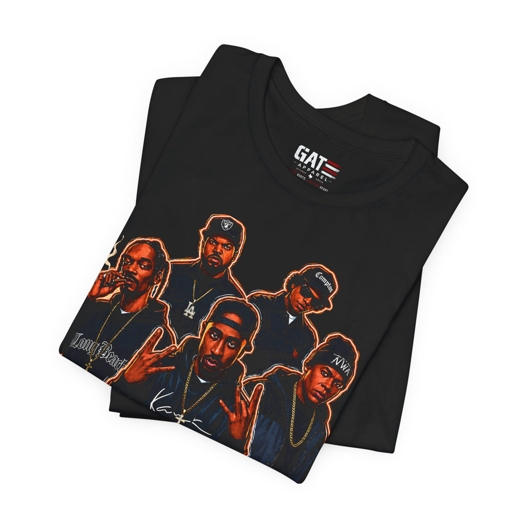 West Coast Rap Crew T-Shirt Option Two — Vintage Hip Hop Graphic Tee
