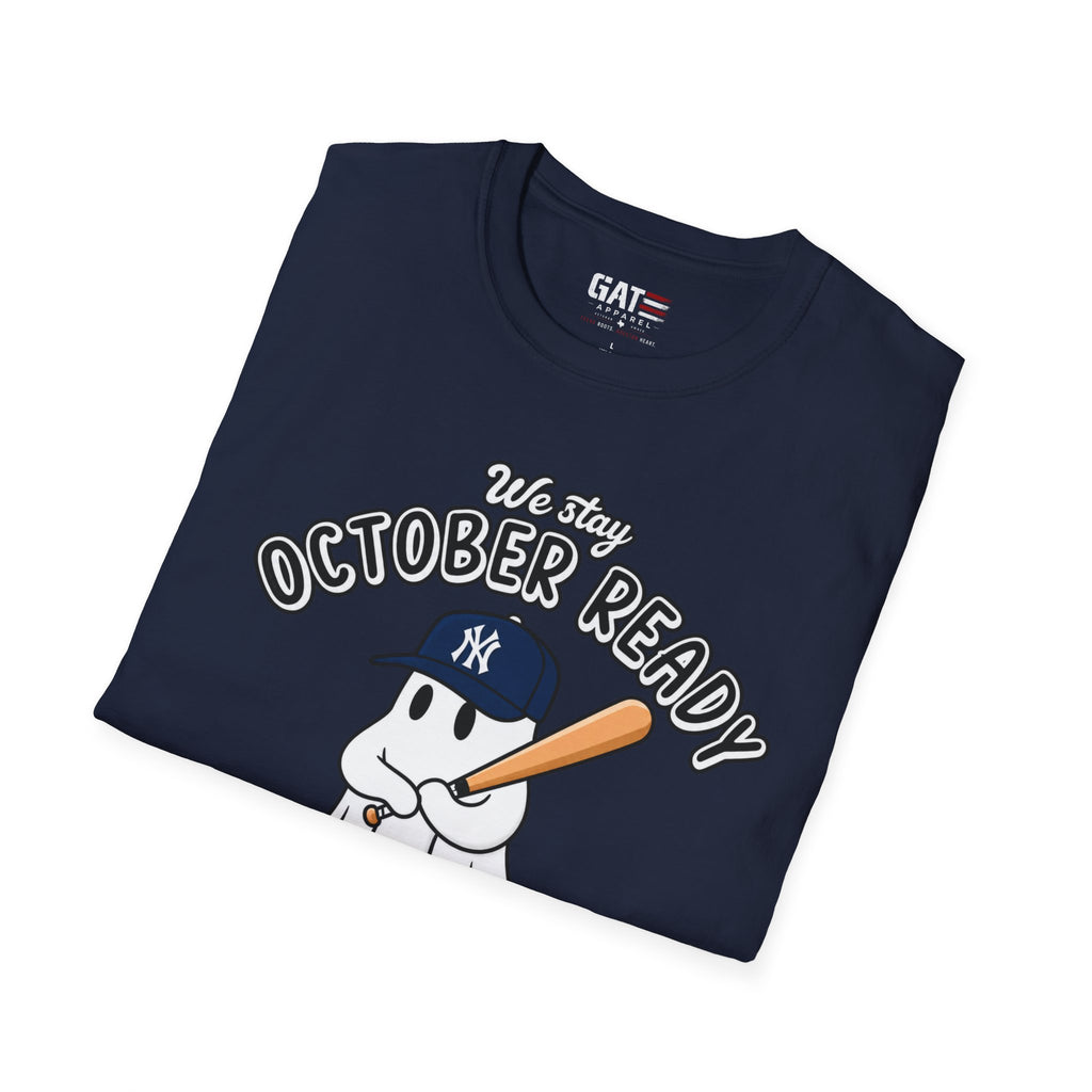 Yankees fall baseball graphic T-shirt mockup