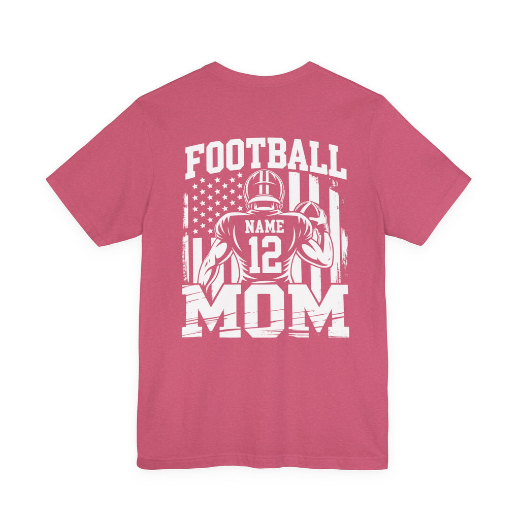 Football Mom Personalized Shirt Custom Player Name Number Game Day Tee
