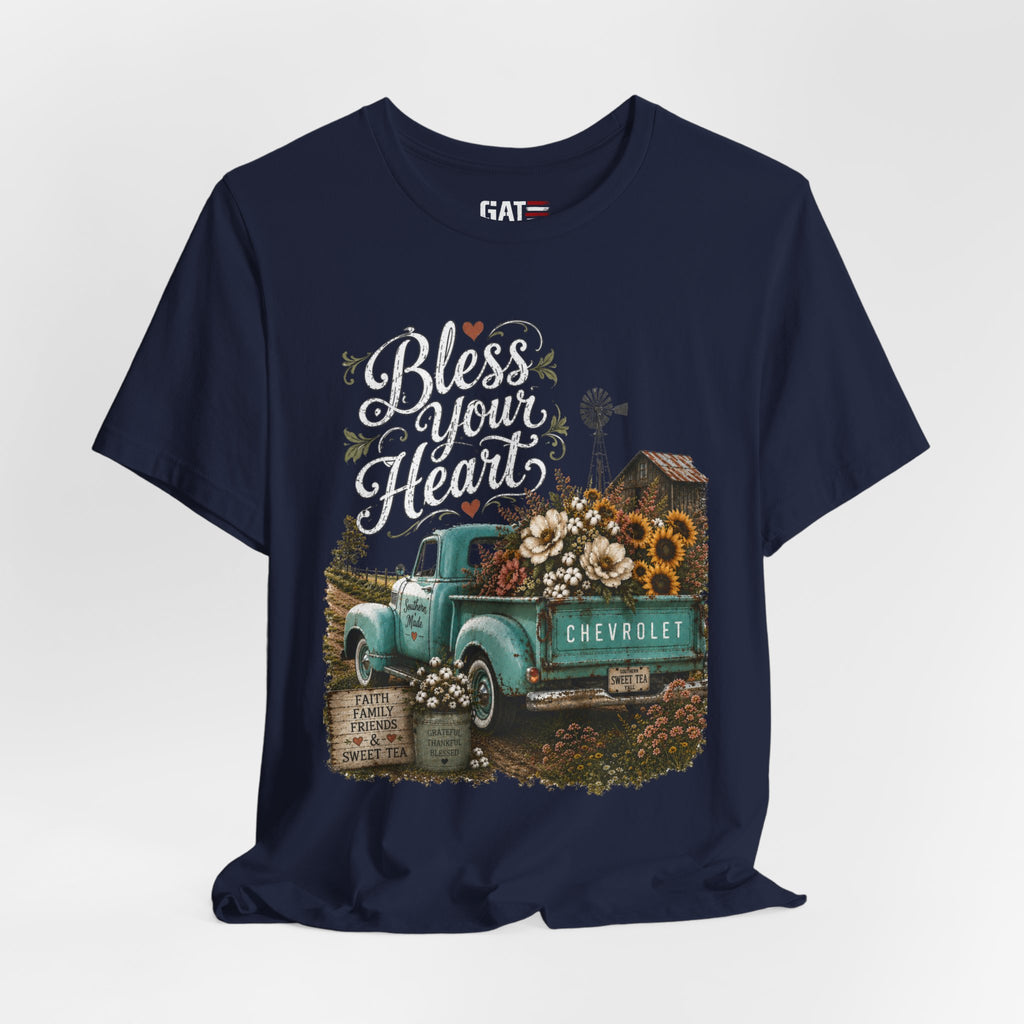 Funny Southern Shirt, Bless Your Heart Tee, Southern Humor Graphic Tee, Magnolia Floral Shirt, Country Girl Gift, Farmhouse Style Tee