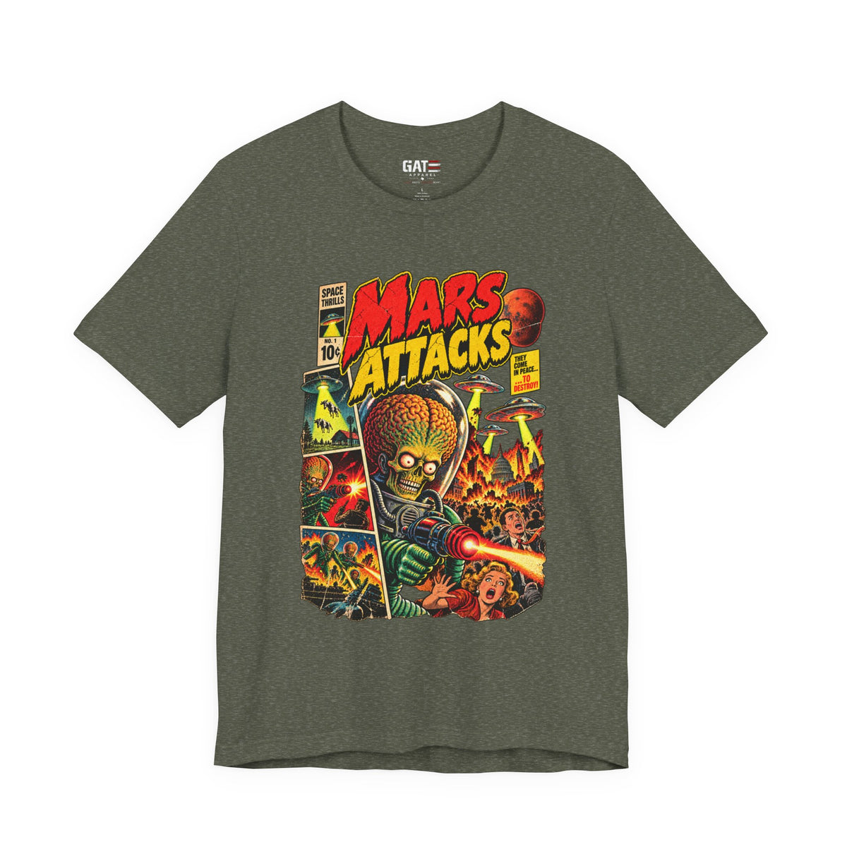 Mars Attacks Shirt | Retro Sci-Fi Comic Movie Tee