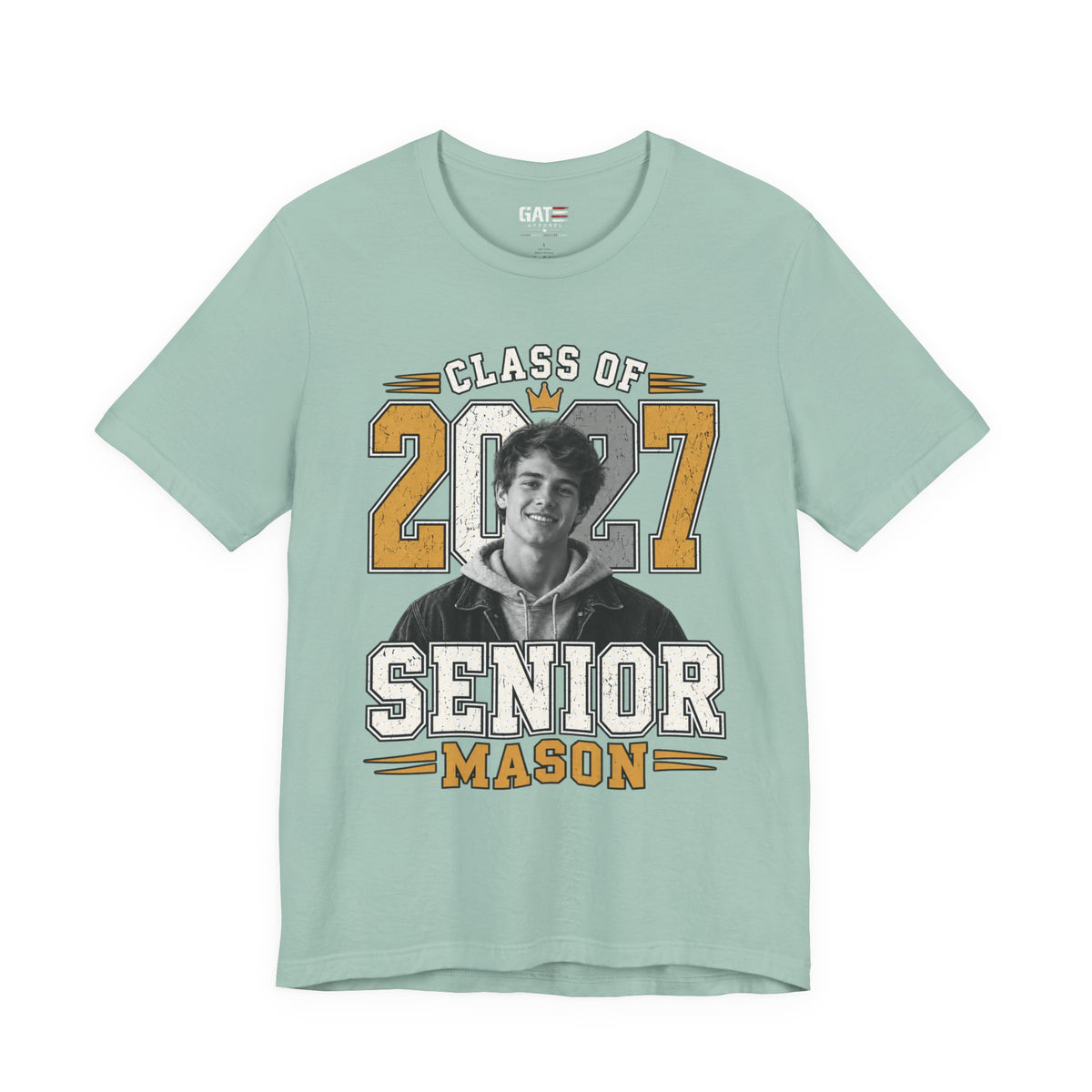 Personalized Senior 2027 Custom Photo Shirt | Graduation Tee