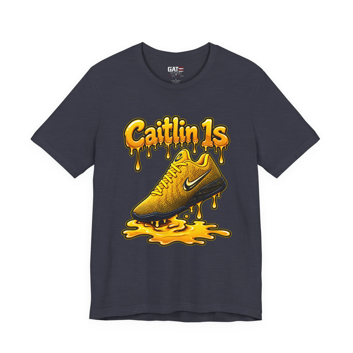 Caitlin Clark Caitlin 1s Iowa Yellow Paint Sneaker Shirt