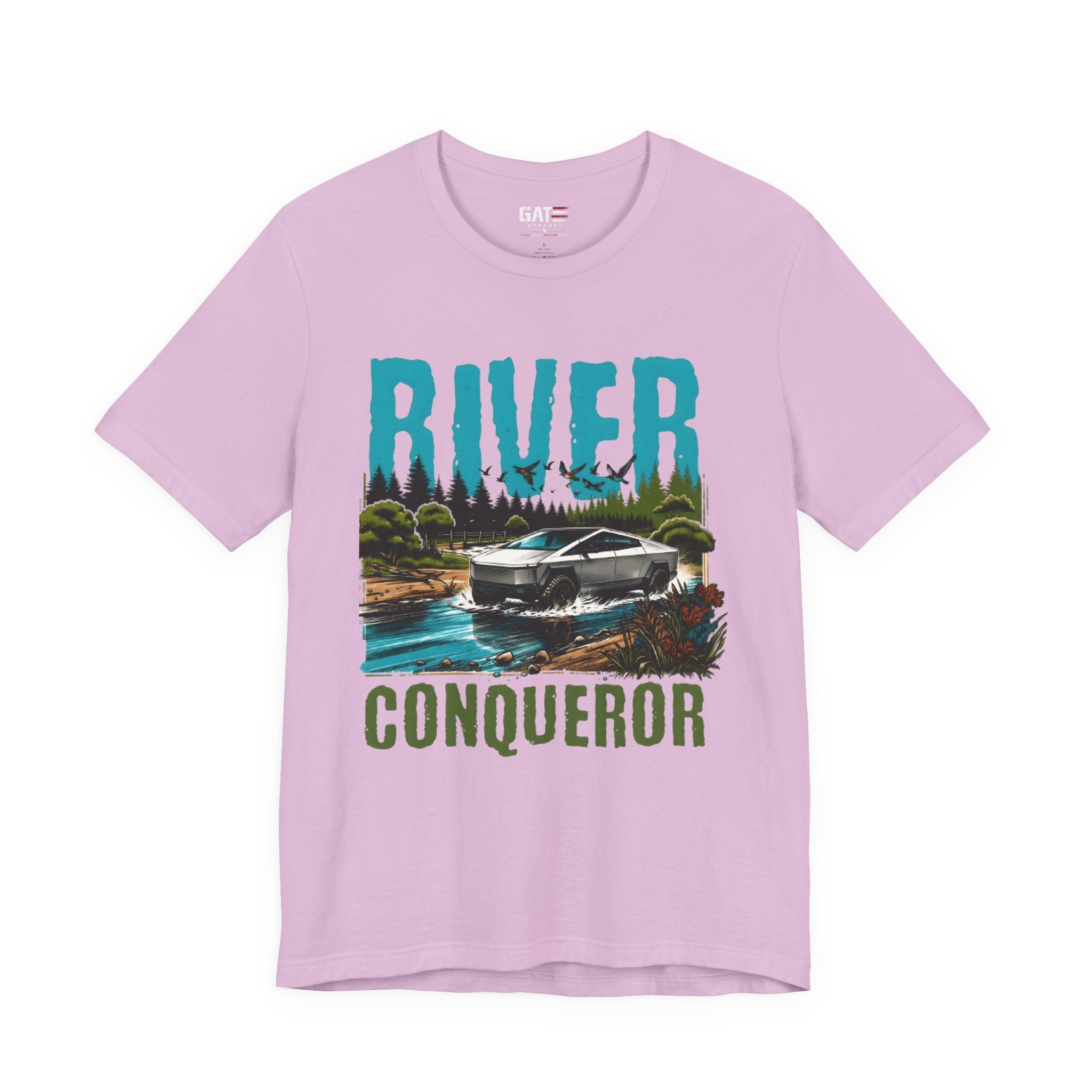 Cybertruck River Conqueror Shirt, Tesla Cybertruck Off Road Tee, Adventure Truck Shirt, Camping Shirt, Outdoor Lover Gift