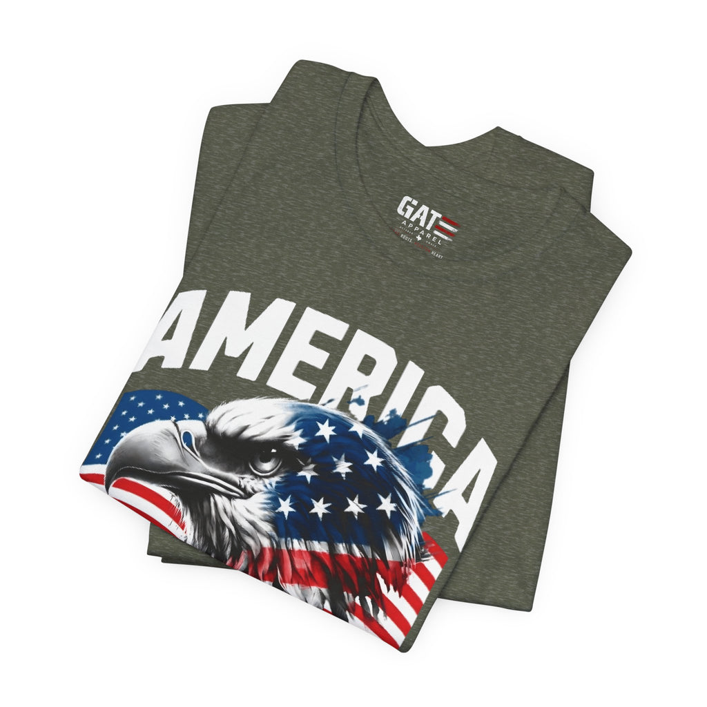 America Independence Day Shirt, Patriotic Eagle Flag Tee, 4th of July Shirt, USA Freedom Graphic T Shirt, American Pride Gift