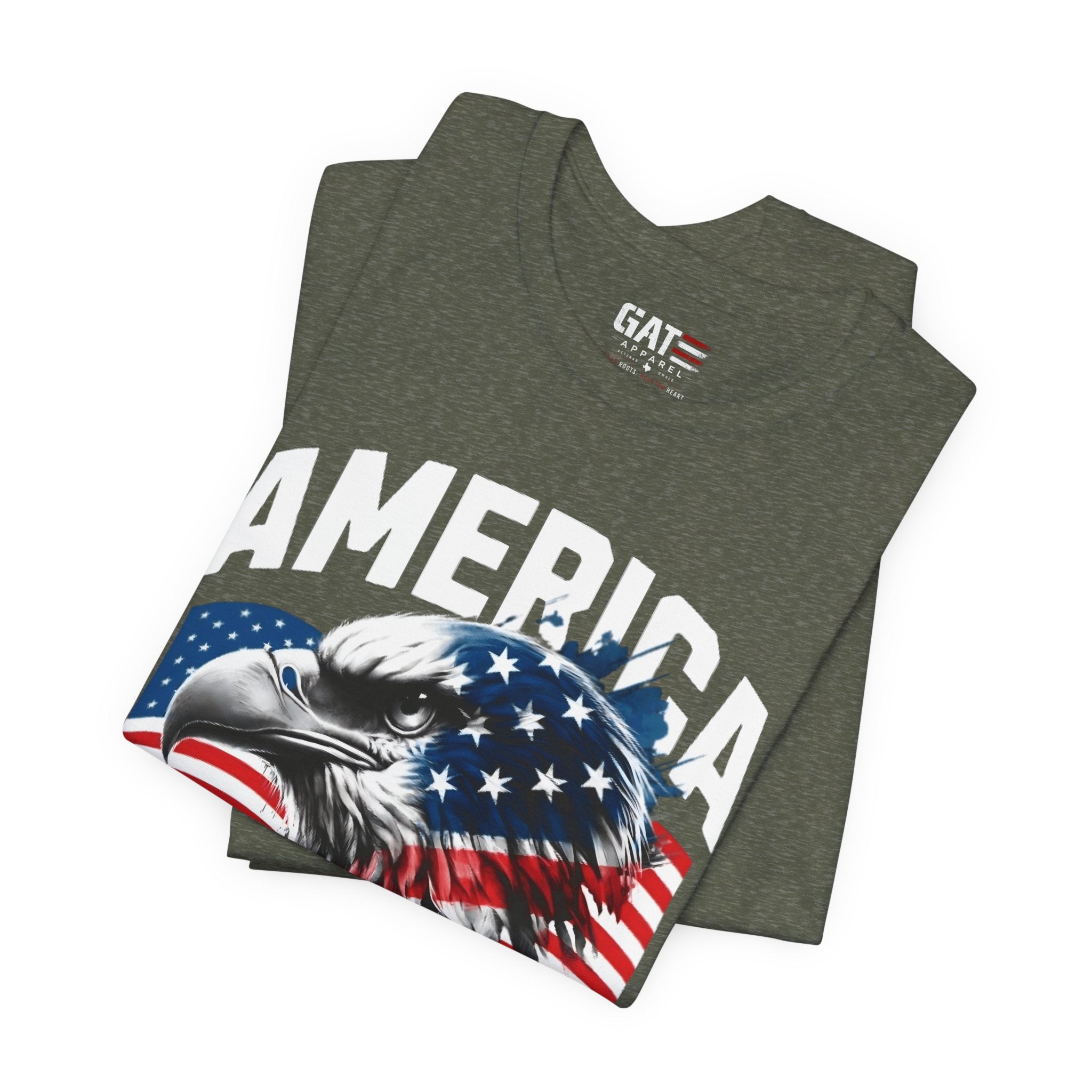 America Independence Day Shirt, Patriotic Eagle Flag Tee, 4th of July Shirt, USA Freedom Graphic T Shirt, American Pride Gift