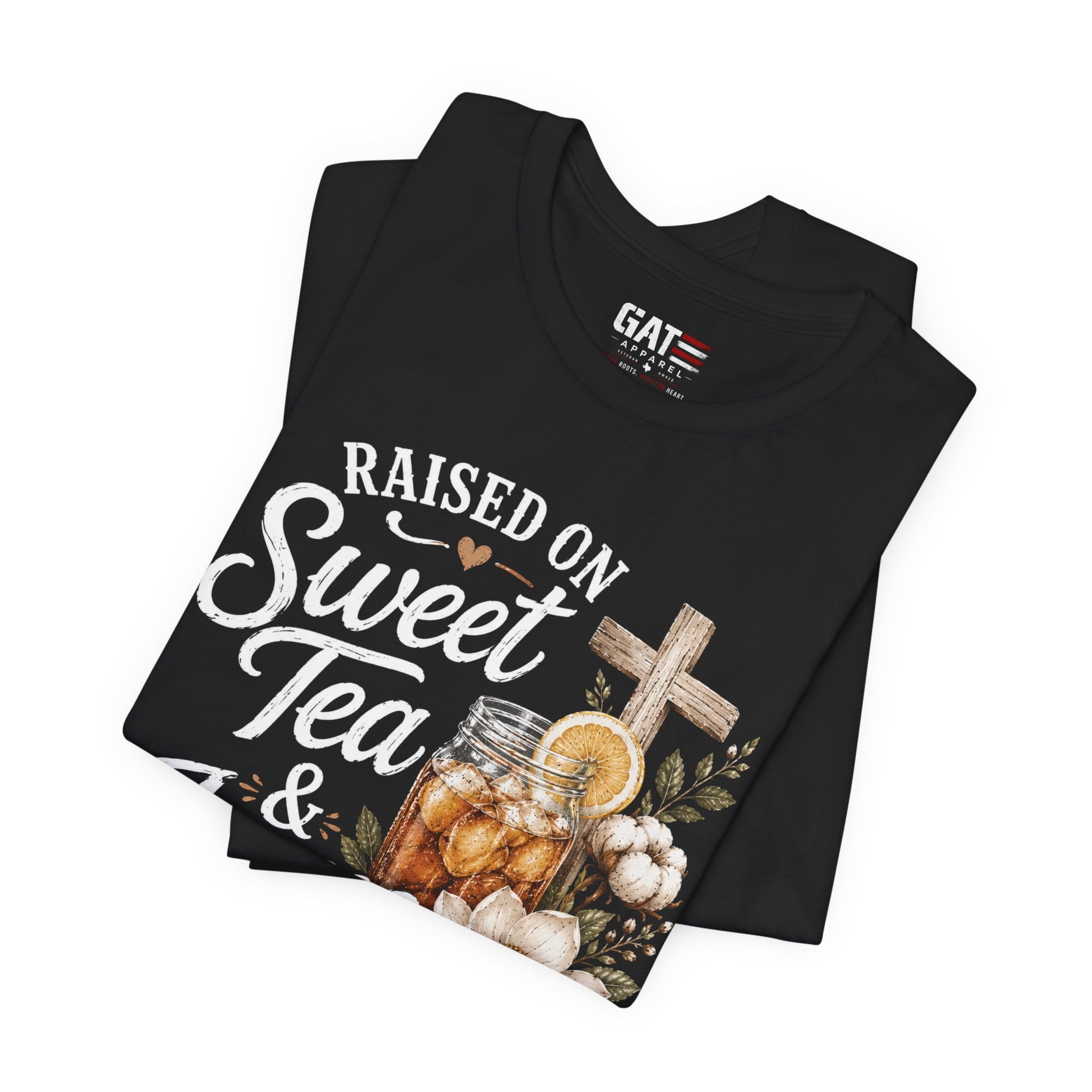 Southern Christian Shirt, Faith Graphic Tee, Sweet Tea Lover Shirt, Country Living Tee, Rustic Farmhouse Gift, Southern Mom Tee