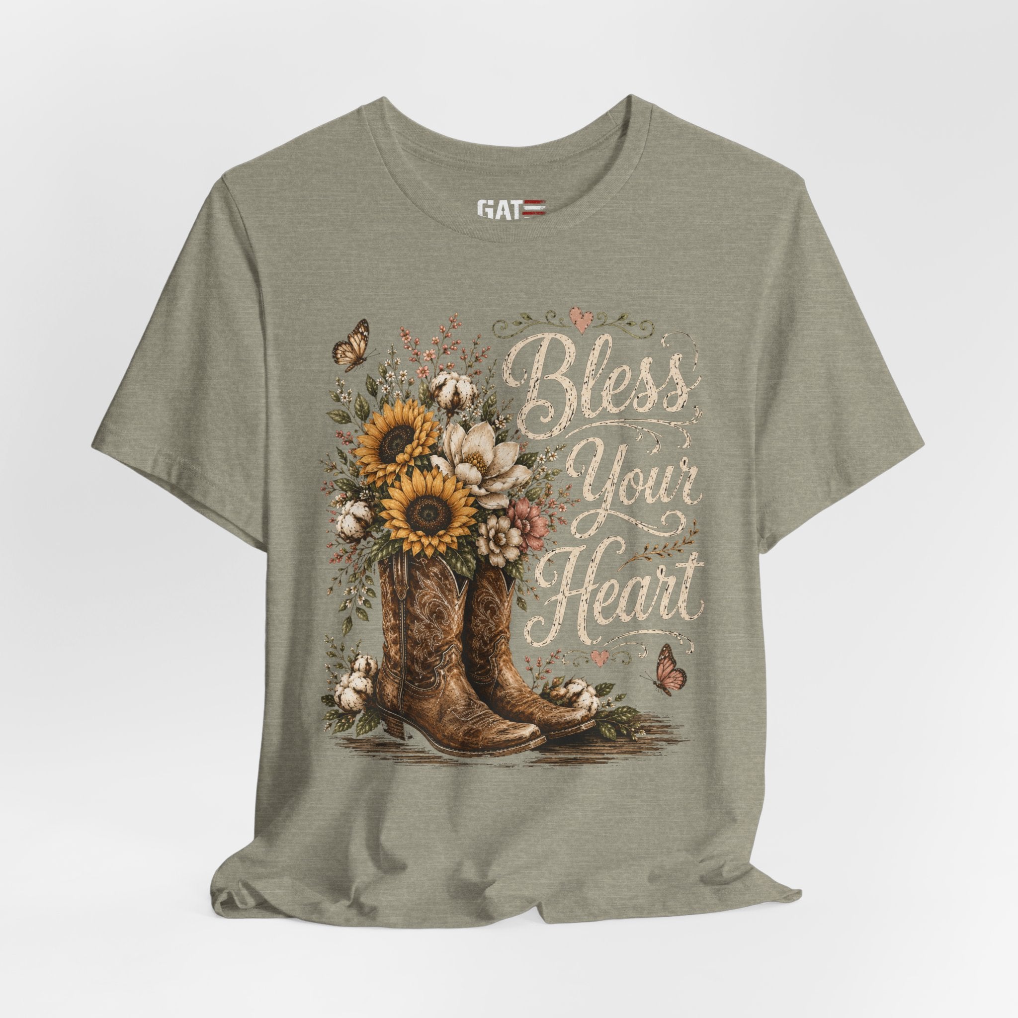 Funny Southern Shirt, Bless Your Heart Tee, Southern Humor Graphic Tee, Magnolia Floral Shirt, Country Girl Gift, Farmhouse Style Tee