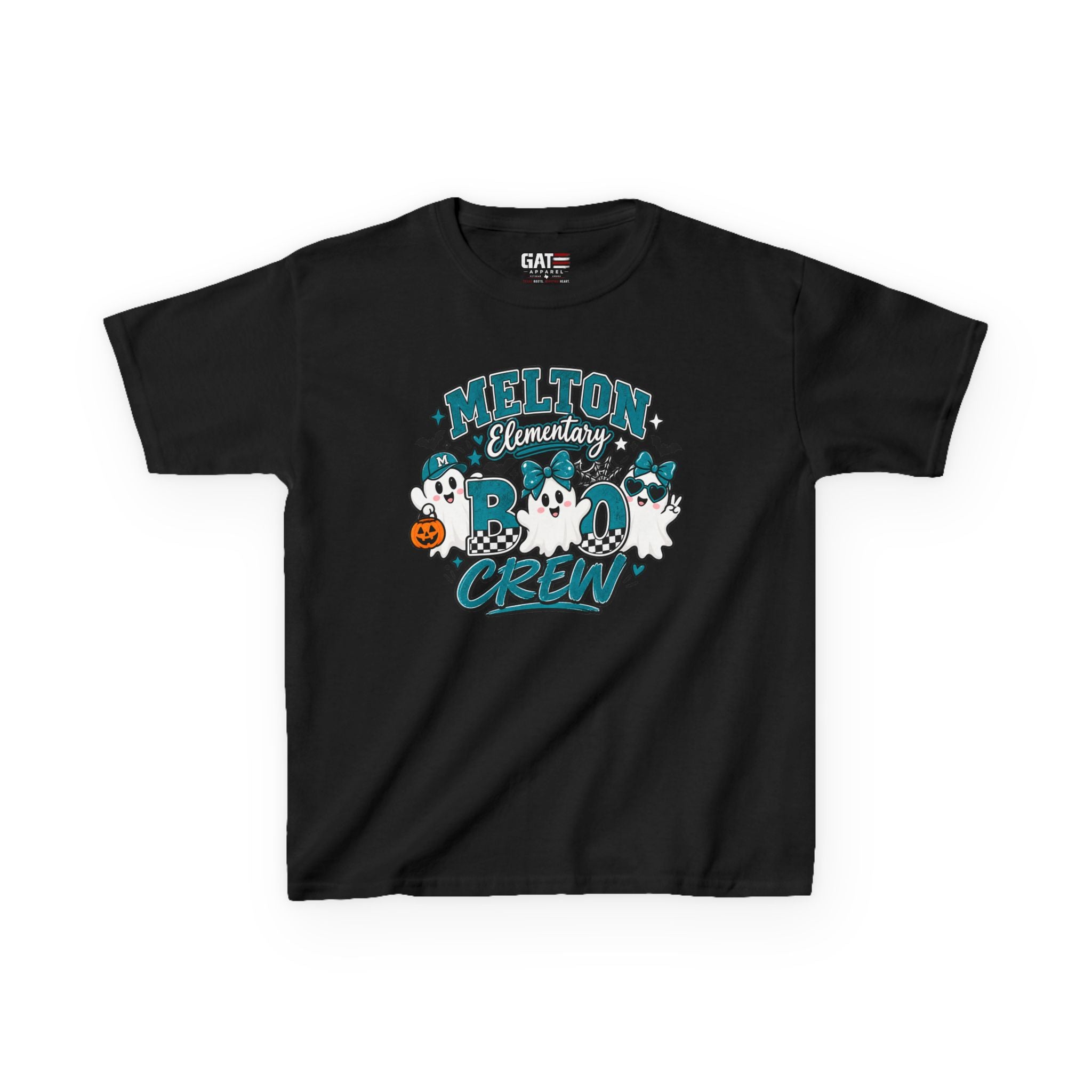 Melton Elementary Kids Boo Crew' Halloween T-Shirt