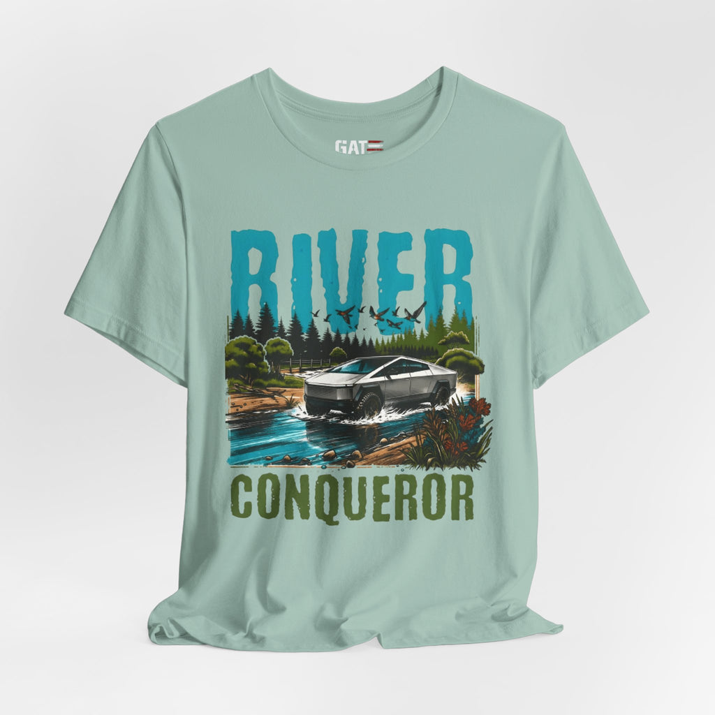Cybertruck River Conqueror Shirt, Tesla Cybertruck Off Road Tee, Adventure Truck Shirt, Camping Shirt, Outdoor Lover Gift