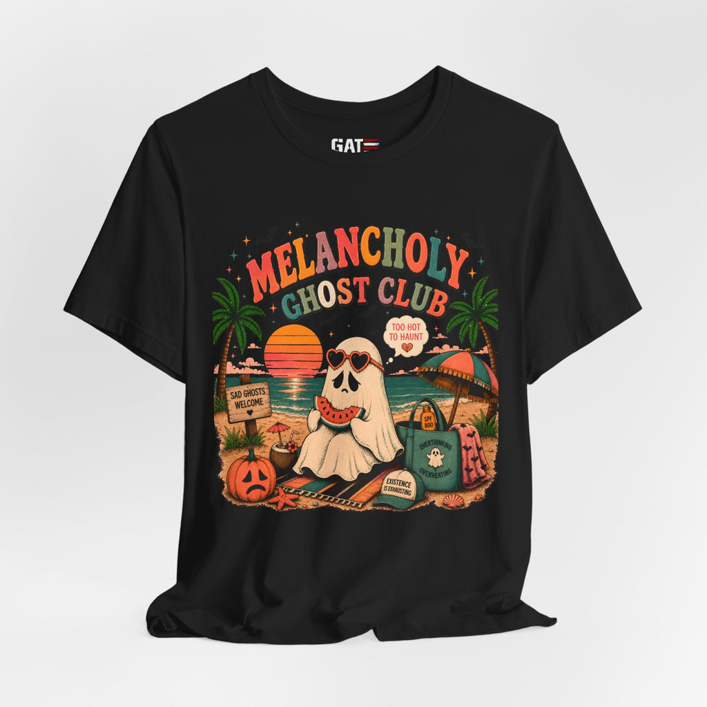 Summerween Shirt, Spooky Beach Shirt, Ghost Beach Tee, Halloween Beach Shirt, Coastal Halloween Tee, Tropical Ghost Shirt