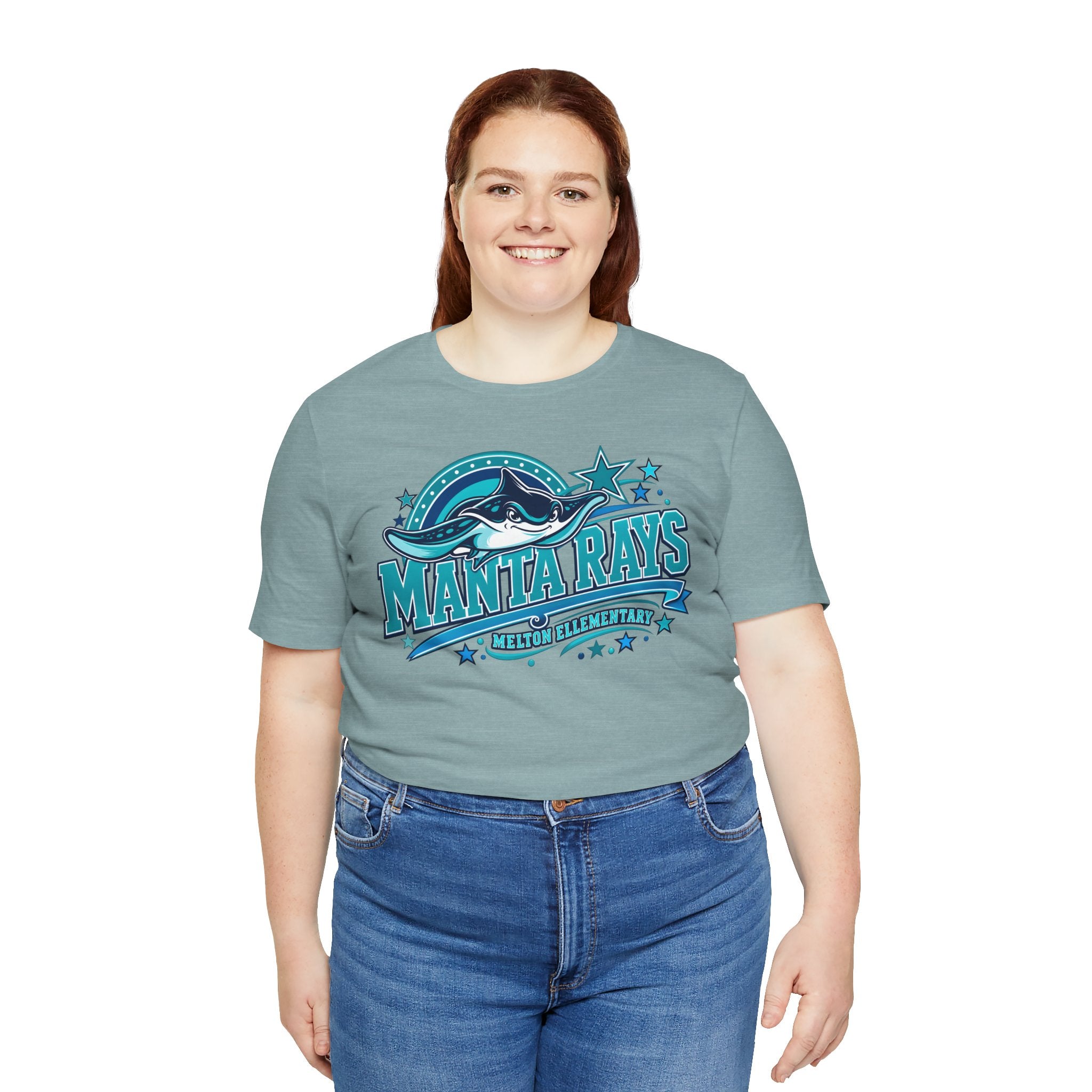 Melton Manta Rays Graphic Tee – Retro Ocean School Spirit Shirt