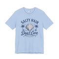 Salty Hair Don't Care T‑Shirt — Beach Vibes Shell Graphic Tee