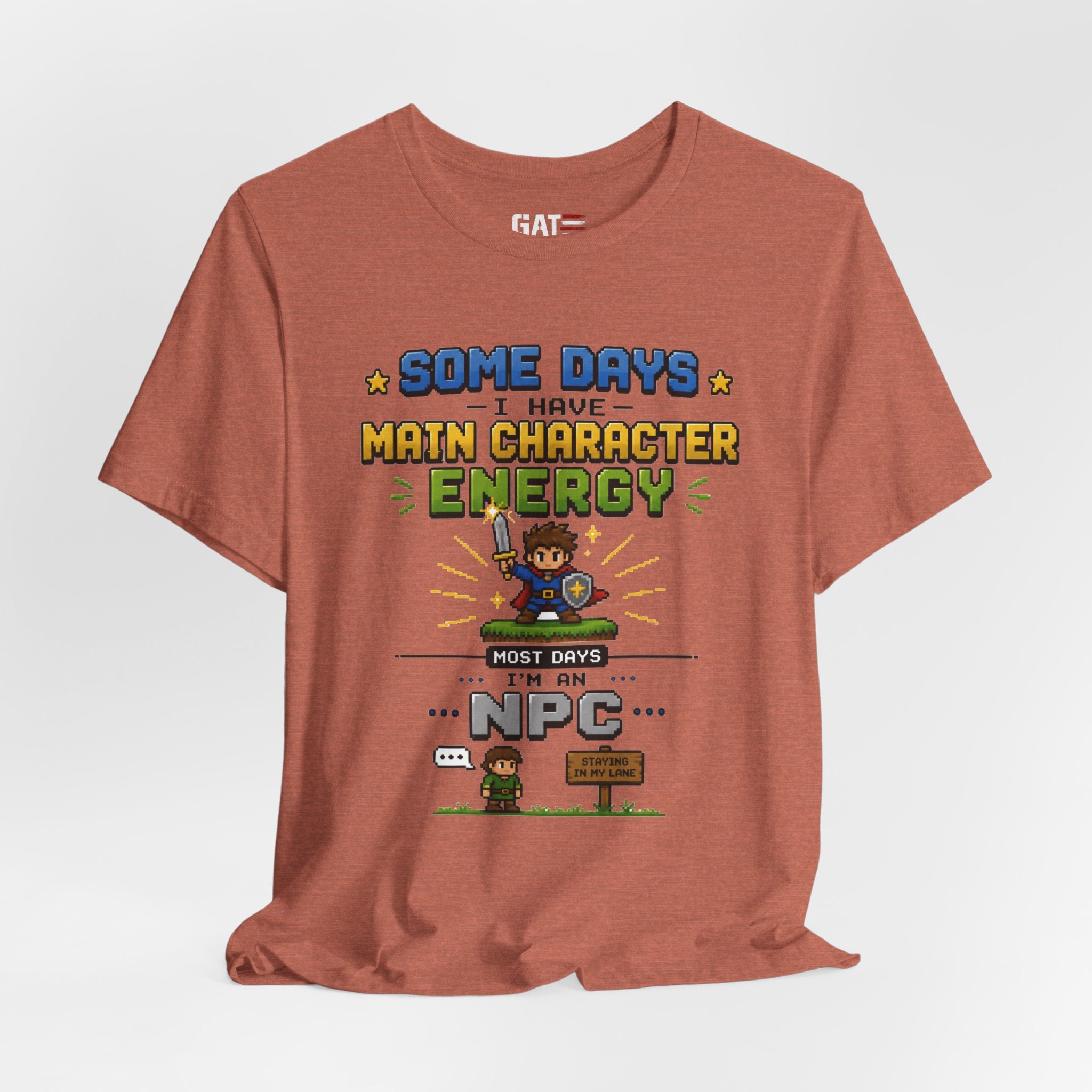 Main Character Energy Shirt | Retro Gaming Tee