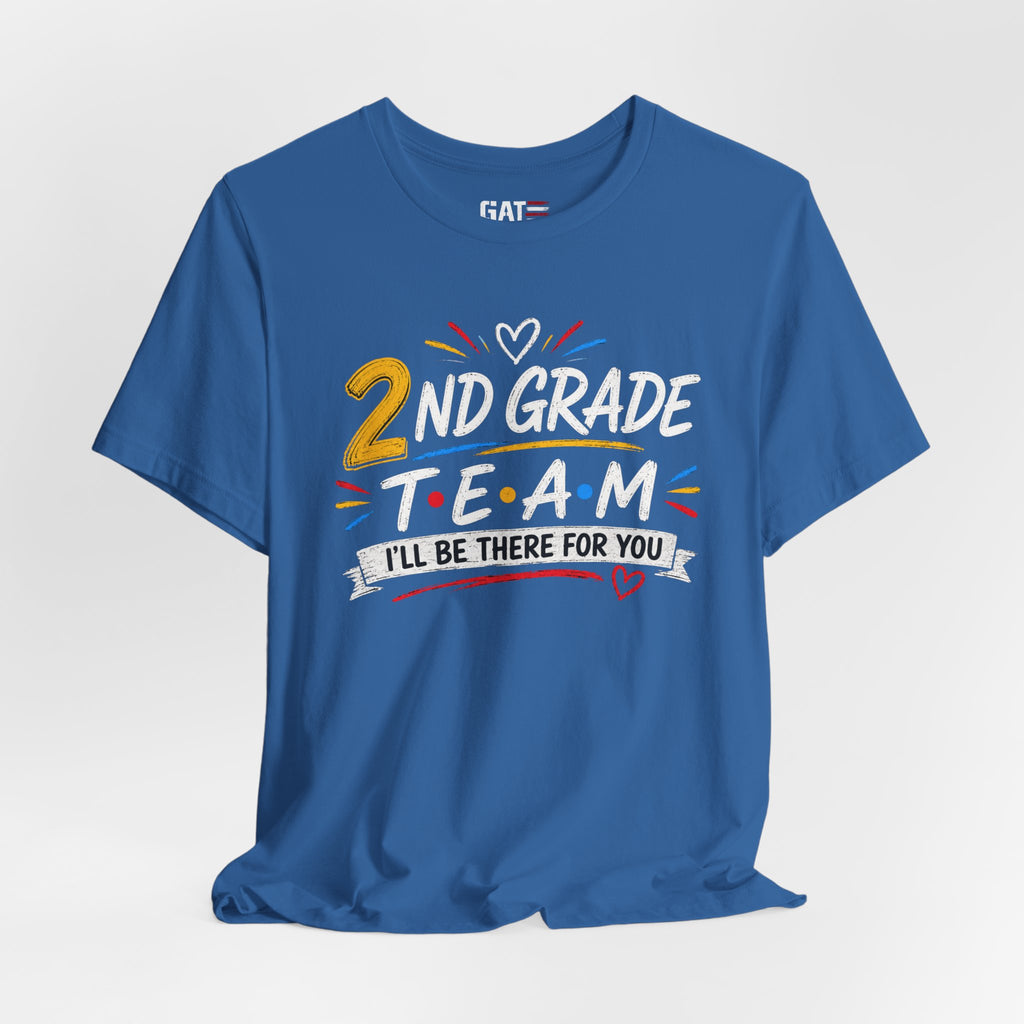 2nd Grade Team Tee, Teacher Squad Shirt, Color Dot Inspired Teacher Shirt, Grade Level Team Gift, School Staff Apparel, Friends Theme