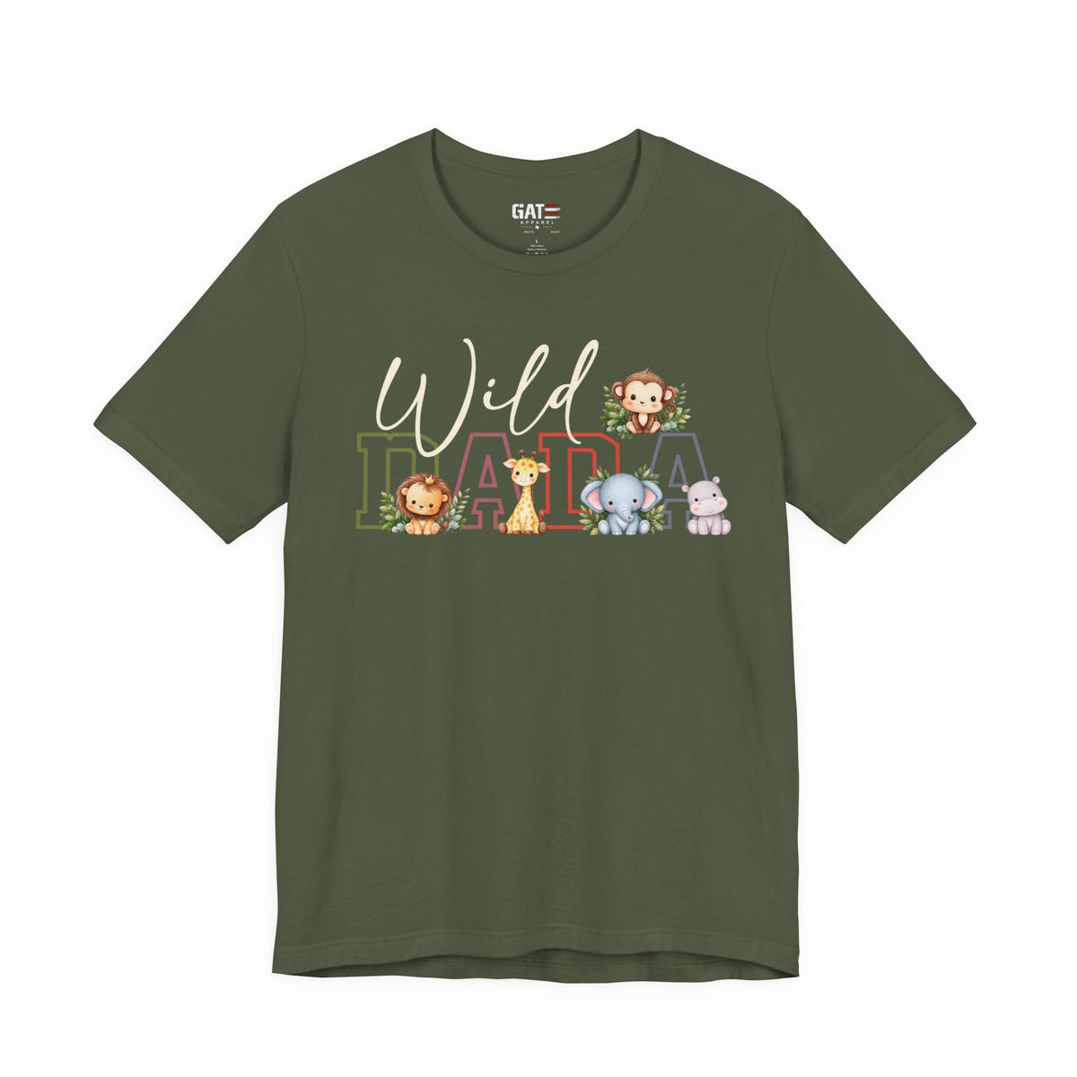 Wild Dada Safari Animals Tee – Cute Jungle Baby Animal Graphic Shirt - product image 11