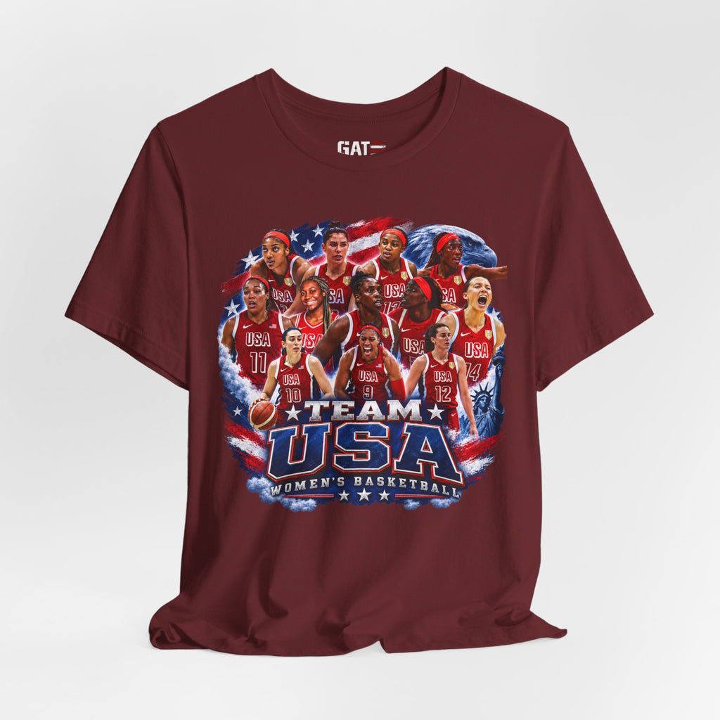 Team USA Women's Basketball Shirt | FIBA Tee 2026 Design 3