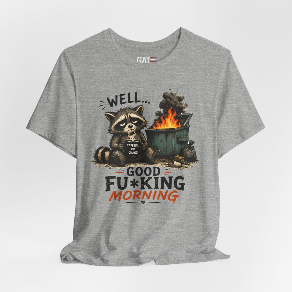 Funny Raccoon Shirt, Coffee Lover Shirt, Trash Panda Tee, Funny Animal Shirt, Sarcastic Shirt, Coffee Addict Gift, Unisex Graphic Tee