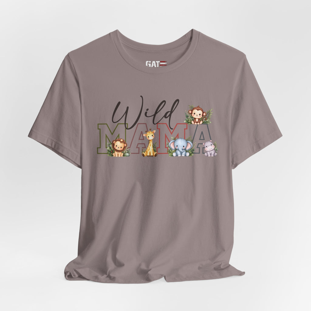 Wild Mama Tee — Cute Jungle Animal Mom Shirt