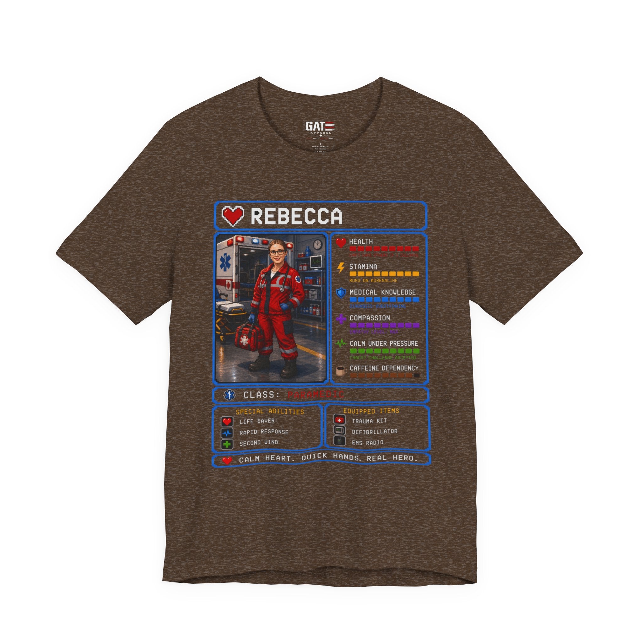 Custom Paramedic RPG Character Shirt | Personalized EMT Gift