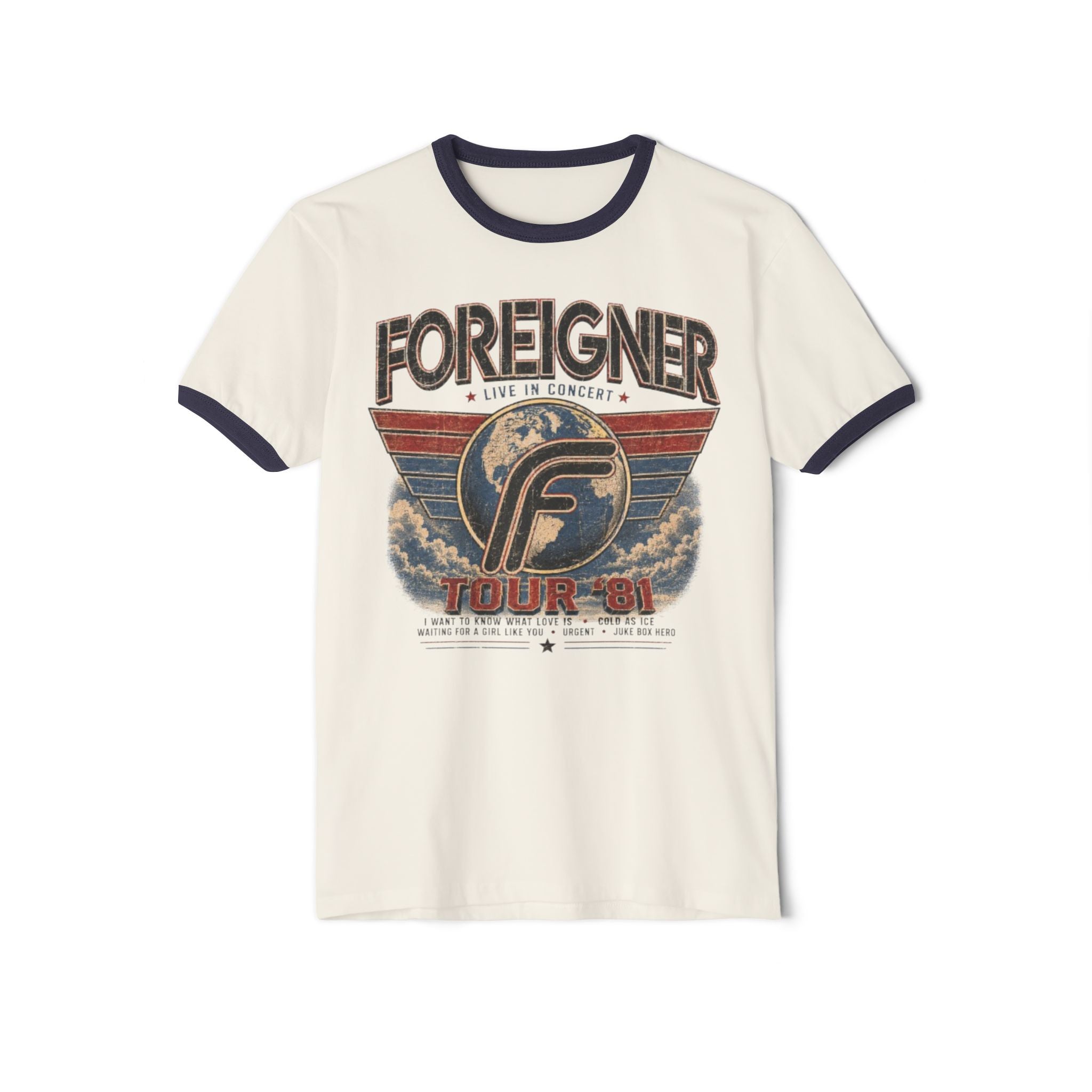 Foreigner Tour '84 Vintage Ringer Tee